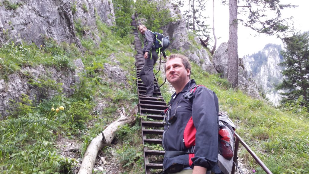 Stefan and Hannes at the Schönbrunnerstiege