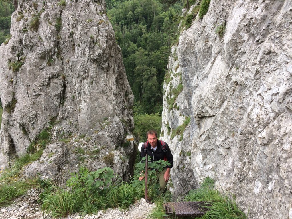 Hannes at the end of the Schönbrunnerstiege