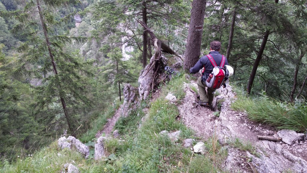 Descending via Wachthüttelkamm