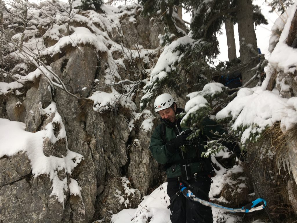 Robert at the traverse