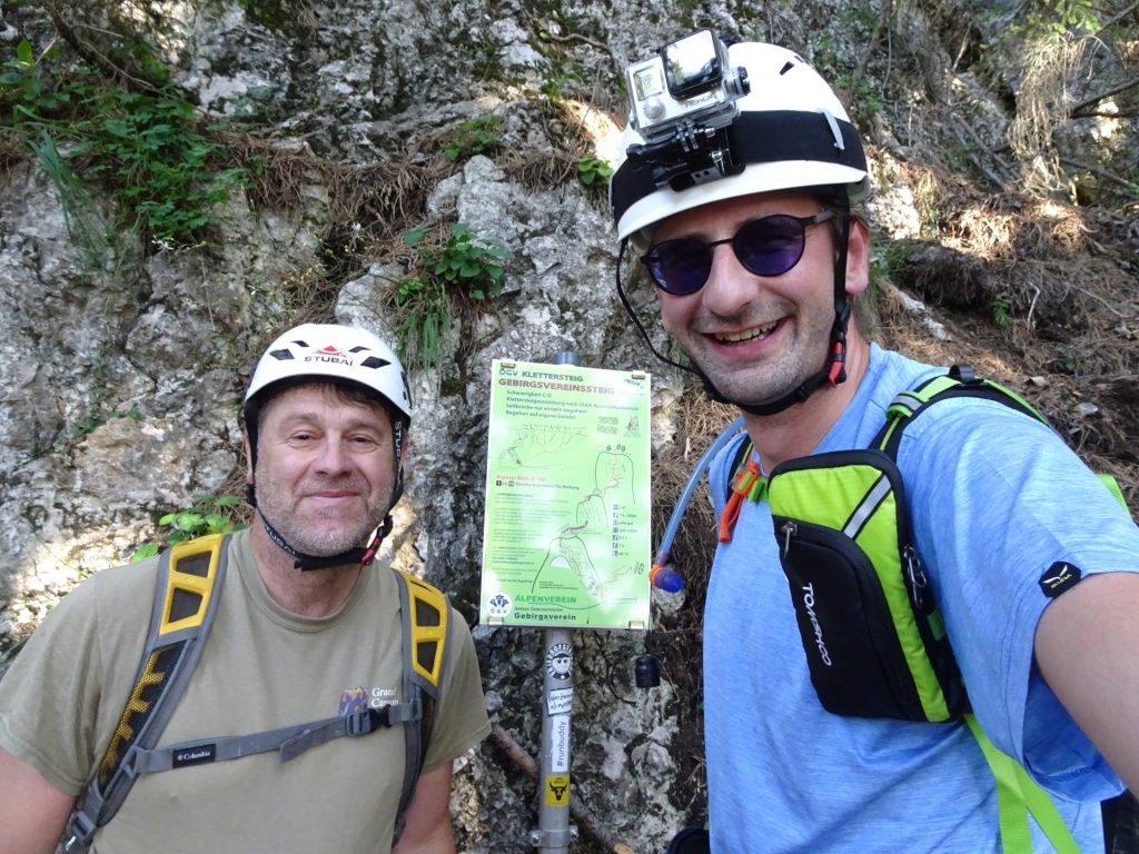 Robert and Stefan at the entrance of GV-Steig