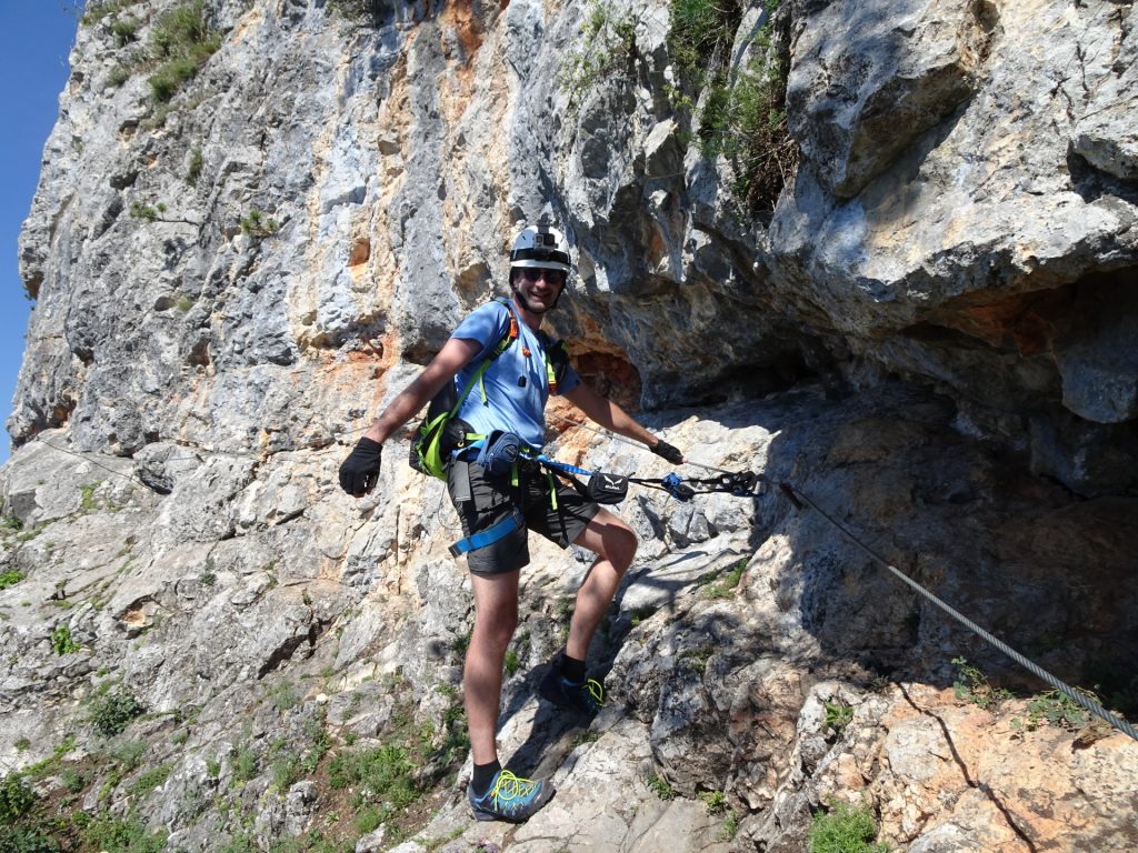 Steirerspur: Stefan enjoys the climbing