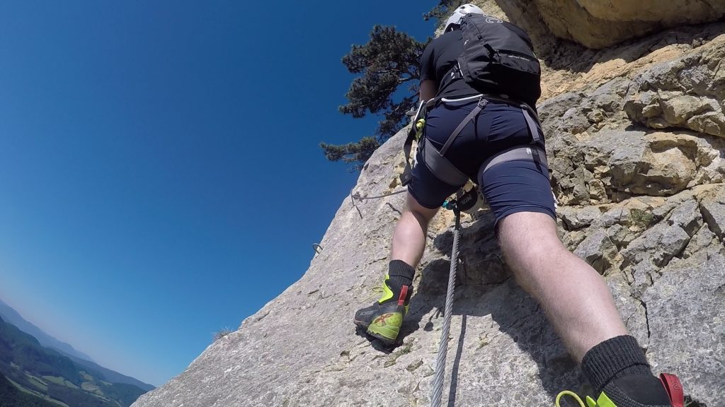 GV-Steig (Crux): the slippery and exposed traverse (between 5 & 6)