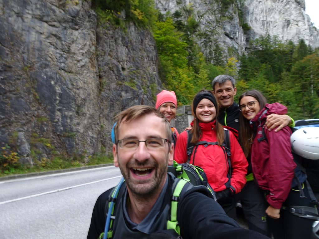 Stefan, Marion, Amelie, Thomas and Saskia are ready to go