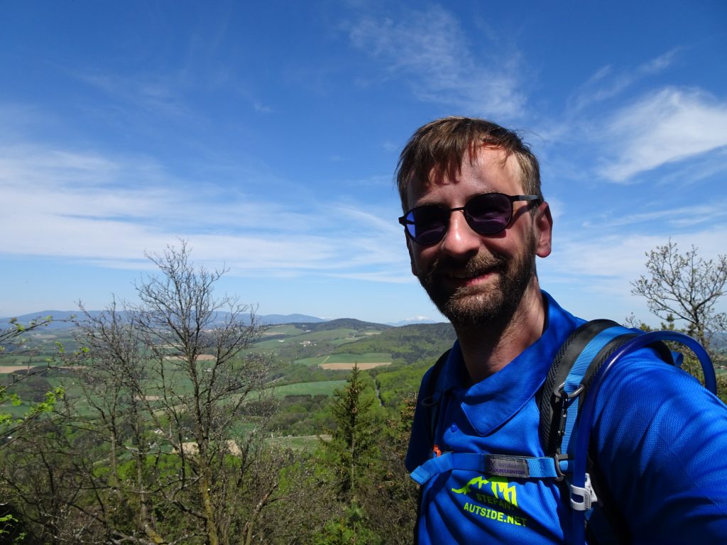 Stefan is enjoying the view from "Steinstückl"