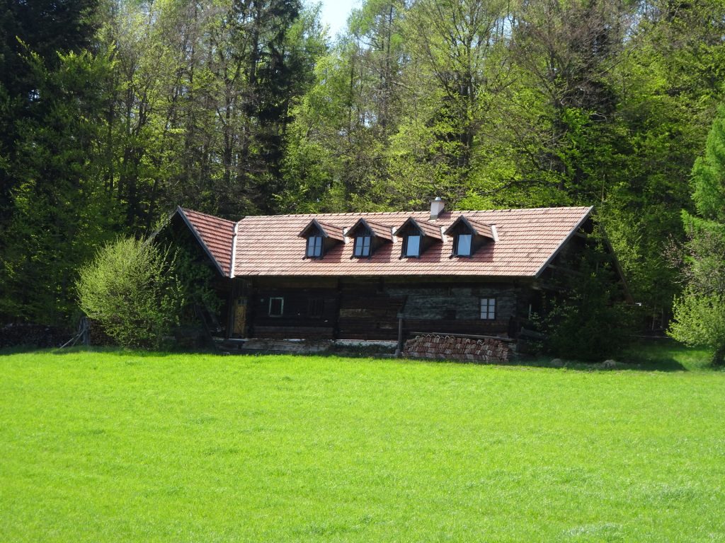 Nice old-style house seen from the trail