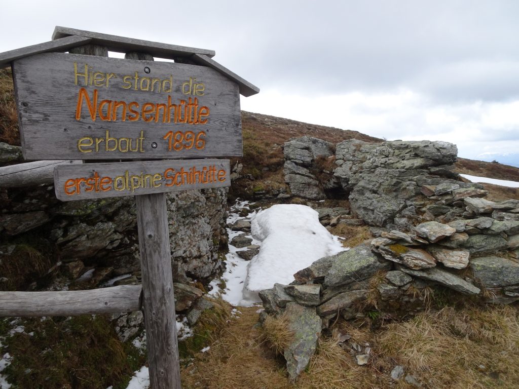 Ruin of first alpin ski hut