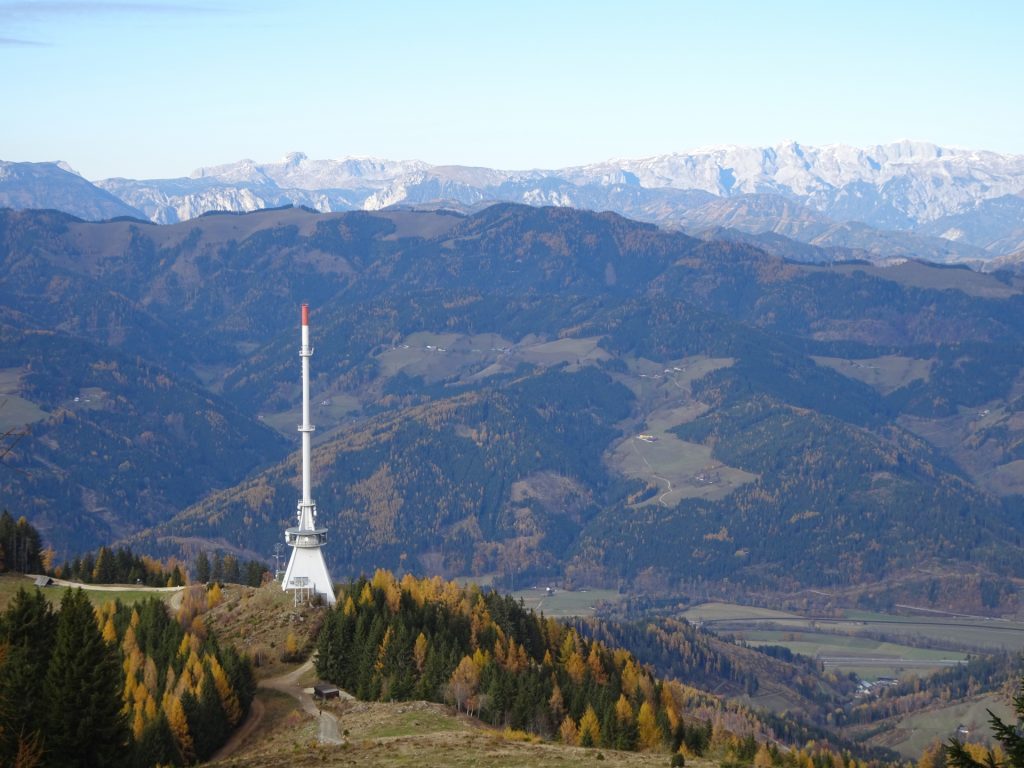 The antenna of "Mugel" with an amazing scenic background