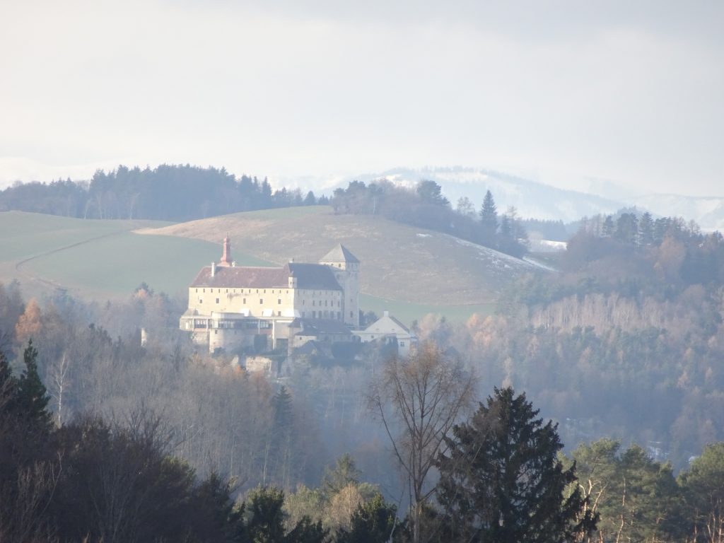 Castle "Krumbach" seen from the trail